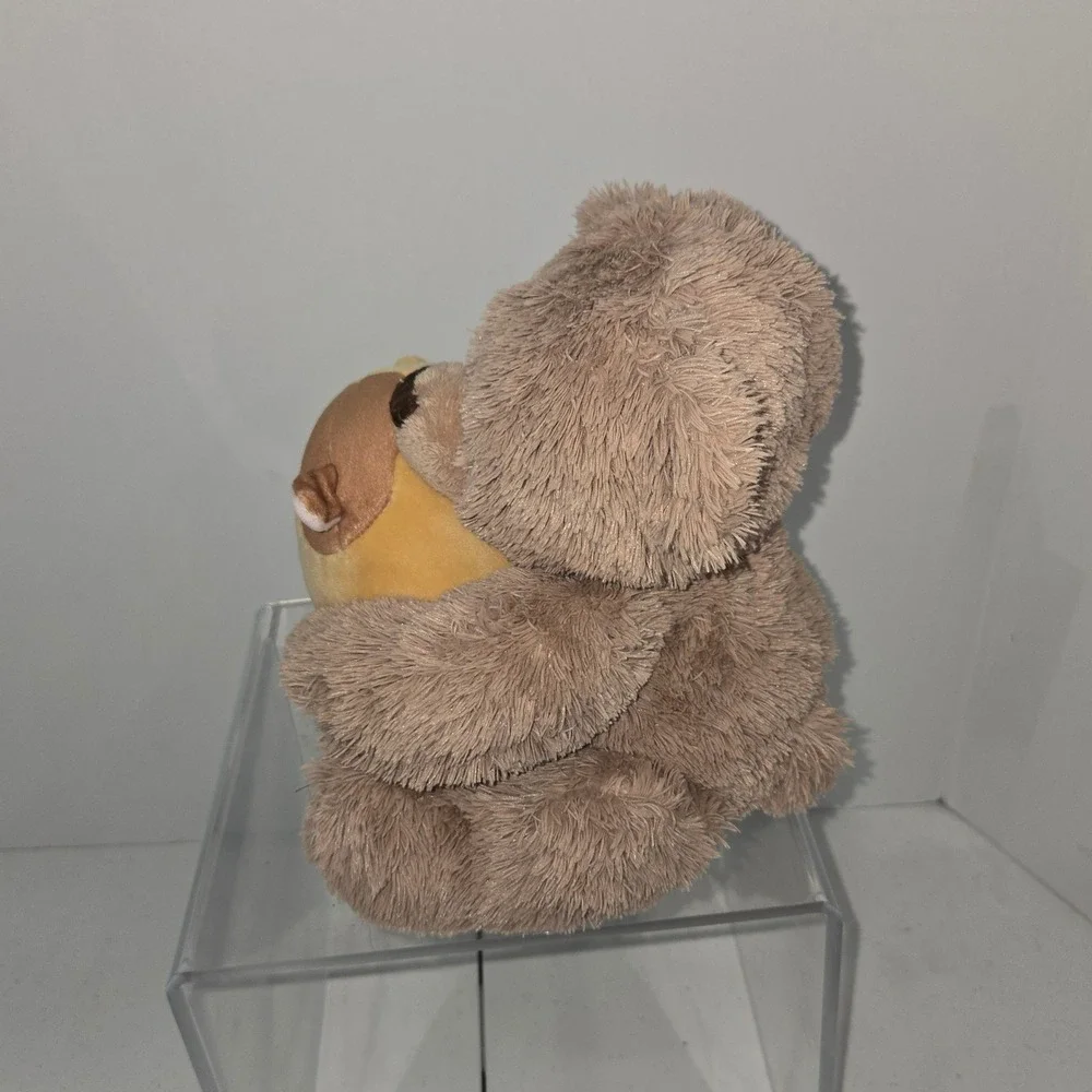 American Gifts Brown Teddy Bear Plush with Gary the Giraffe Squishmallow
